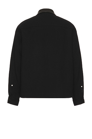 FRAME Woolen Workwear Jacket in Black