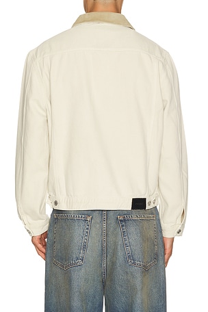 FRAME Canvas Utility Jacket in Cream