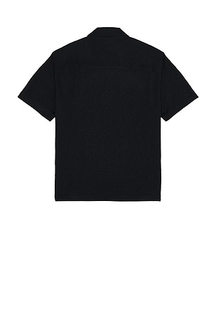 FRAME Terry Button Down Shirt in Navy