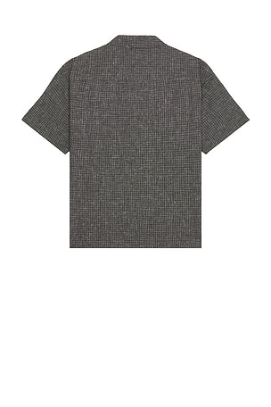 FRAME Textured Button Down Shirt in Black