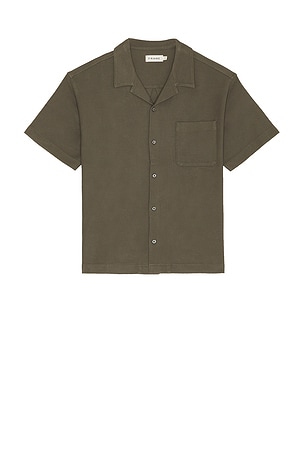 Jacquard Relaxed Camp Collared Shirt FRAME