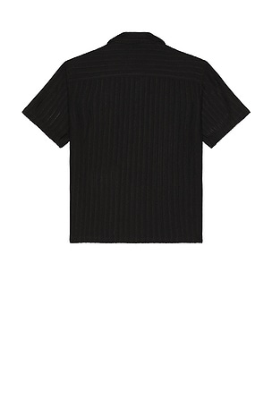 FRAME Crochet Shirt in Black