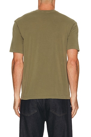 FRAME Short Sleeve Light Cotton Tee in Sage