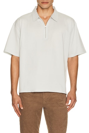 Half Zip Pique Polo FRAME