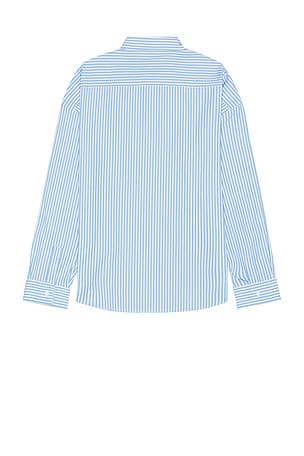 FRAME Relaxed Cotton Shirt in Blue