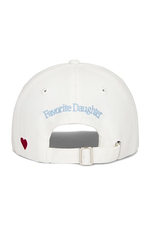 Favorite Daughter Bride Heart Baseball Cap in White