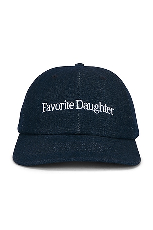 The Washed Denim Baseball Cap Favorite Daughter