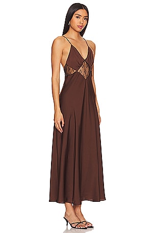 Favorite Daughter The Manifest Dress in Chocolate