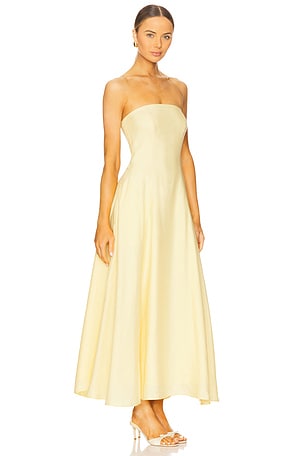 Favorite Daughter The Favorite Linen Dress in Lemon