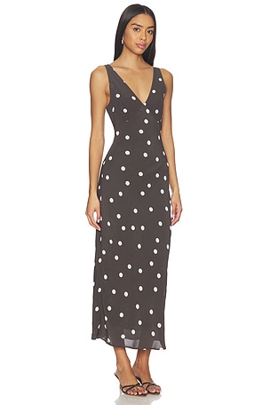 Favorite Daughter ROBE MAXI THE ANYDAY ANYTIME en Chocolat