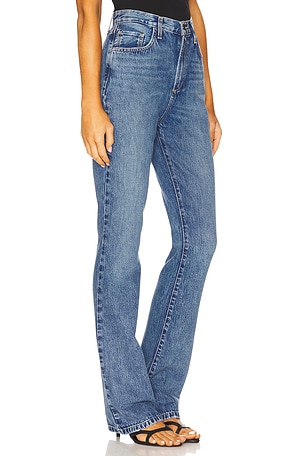 Favorite Daughter The Valentina Boot Super High Rise Jeans in Blue