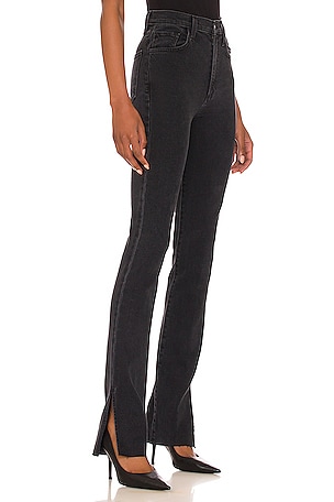 Favorite Daughter Valentina Super High Rise Tower Jean in Black