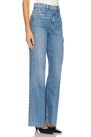 Favorite Daughter The Jordie Wide Leg Super Hi Ri Wide Leg in Blue