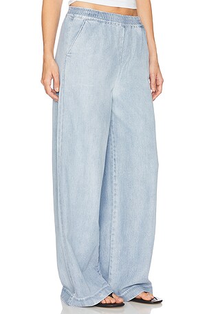 Favorite Daughter The Malibu Wide Leg Pants in Blue