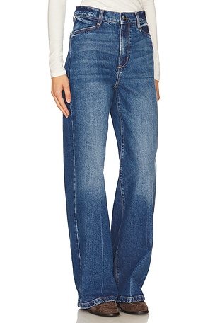 Favorite Daughter Mischa Super High Rise Wide Leg in Blue