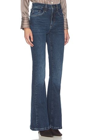 Favorite Daughter The Valentina Super High Rise Flare Jean in Blue