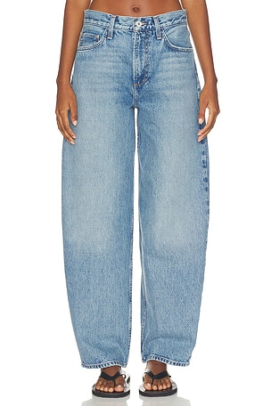 The Mercer Mid Rise Easy Barely Barrel Jean Favorite Daughter