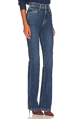 Favorite Daughter Valentina Super High Rise Boot Cut Jean in Denim-Dark