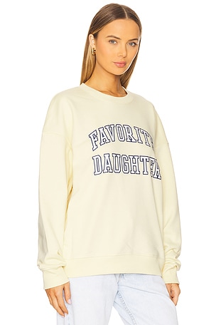 Favorite Daughter Collegiate Sweatshirt in Lemon