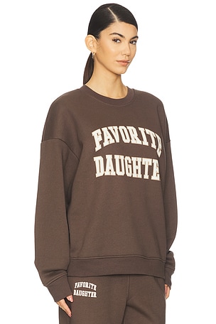 Favorite Daughter Collegiate Sweatshirt in Brown