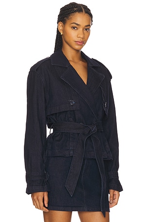 Favorite Daughter The Cropped Charles Trench in Blue