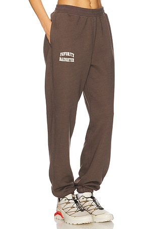 Favorite Daughter Collegiate Jogger in Brown