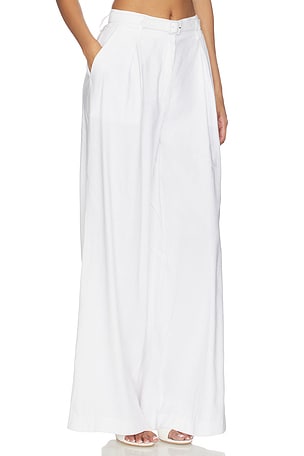 Favorite Daughter The Miranda Linen Pant in White