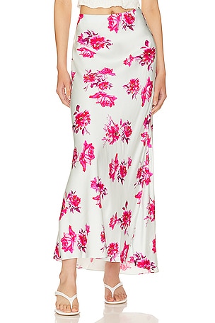 ROCOCO SAND Lora Long Skirt in Multicolor Hibiscus | REVOLVE