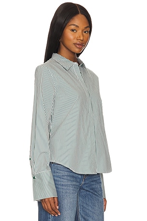 Favorite Daughter Classic Poplin Shirt in Green