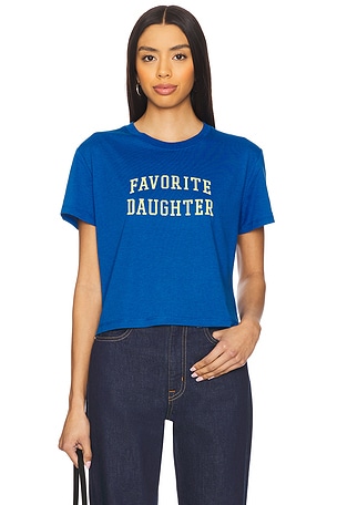 T-SHIRT CROPPED COLLEGIATE Favorite Daughter