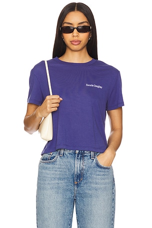 Cropped Collegiate Tee Favorite Daughter