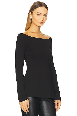 Favorite Daughter Cold Shoulder Top in Black. Size 8. Also