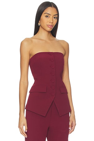 Favorite Daughter The Dream Phoebe Bustier in Wine