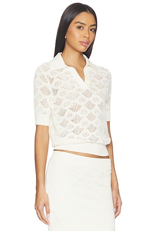 Favorite Daughter The Courtside Polo in Ivory