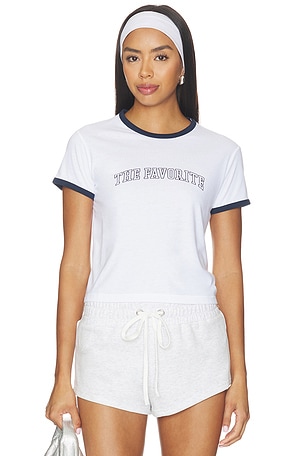 The Cropped Favorite Ringer Tee Favorite Daughter