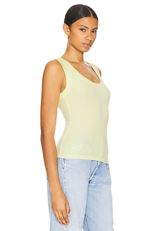 Favorite Daughter The Ribbed Tank in Lemon