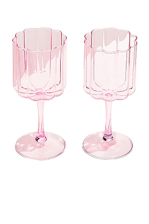 Wave Wine Glasses Set of 2 Fazeek