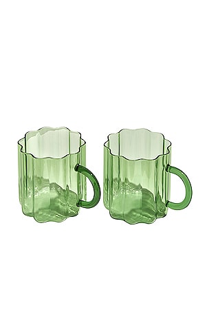 Wave Mugs Set of 2 Fazeek