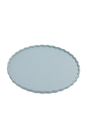 Ceramic Dinner Plate Set of 2in Blue Grey Fazeek