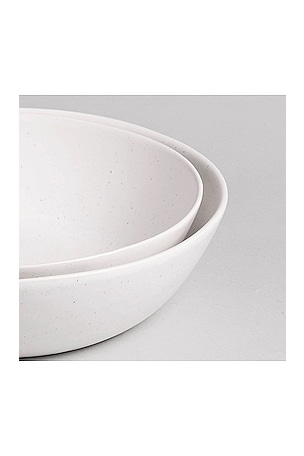 Fable The Low Serving Bowls Set of 2 in White