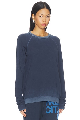 Free City Lucky Rabbits Sweatshirt in Navy