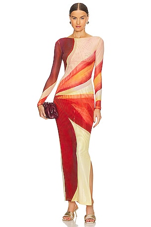 Farai London Aphrodite Dress in Scarlet Cream | REVOLVE