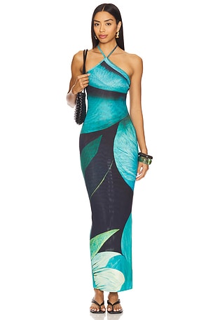 Dalia Halter Neck Dress Farai London