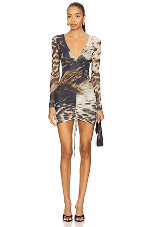 Anesu Plunge Mini Dress Farai London