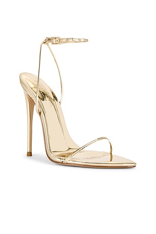 FEMME LA Andx Sandal in Metallic Gold. Size 9. Also