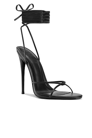 FEMME LA Athens Lace Up Heel in Black