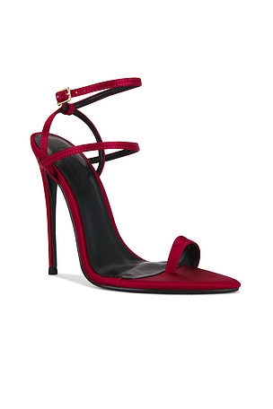 FEMME LA x REVOLVE Andx Toe Ring Sandal in Wine. Size 9. Also