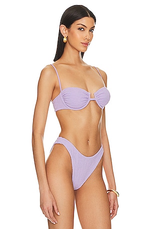 F E L L A Gabriel Bikini Top in Lavender