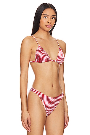 F E L L A Julian Bikini Top in Red