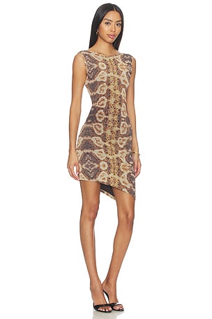 Feners Caracola Dress in Brown